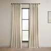 Angora Beige Signature Plush Velvet Hotel Blackout Curtain