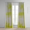 Dapple Green Printed Faux Linen Room Darkening Curtain -Chic Curtains Shop 1 30d1b337 9b4b 41d1 9350 45c4f1bf2d38