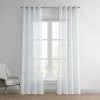 Aspen White Grommet Textured Faux Linen Sheer Curtain 1 Aspen White Grommet Textured Faux Linen Sheer Curtain -Chic Curtains Shop 1 44069564 a046 442b 887b 95de6eb1256d