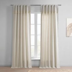 Sayville Modern Hampton Textured Cotton Curtain