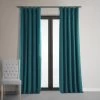 Ocean Teal Blue Signature Velvet Room Darkening Curtain Pair (2 Panels) 2 Ocean Teal Blue Signature Velvet Room Darkening Curtain Pair (2 Panels) -Chic Curtains Shop 1 68b0a0ae 76a1 4bf9 9174 868e33dd0d7f