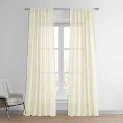 Antique Lace Deluxe French Linen Curtain