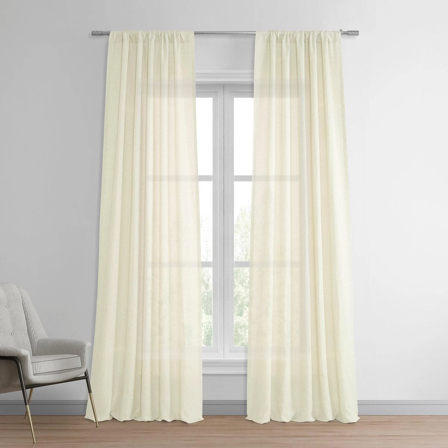 Antique Lace Deluxe French Linen Curtain 3 Antique Lace Deluxe French Linen Curtain