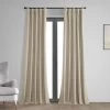 Light Tan Thermal Cross Linen Weave Blackout Curtain -Chic Curtains Shop 1 74dac822 2bbd 4aa2 b730 7ef3b45e90ce