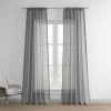 Gravel Grey Textured Faux Linen Sheer Curtain -Chic Curtains Shop 1 7661ce57 b5d6 4948 b1dd 5e4d2140bcac