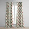 Tribeca Hibiscus Printed Faux Linen Room Darkening Curtain -Chic Curtains Shop 1 9a2858c0 3f52 4108 9297 ad61d1269ca8