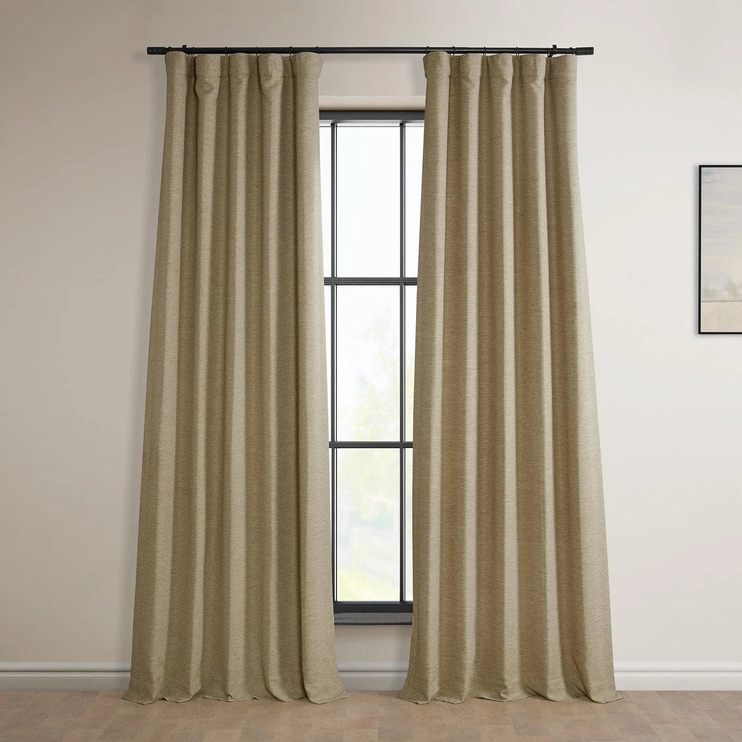 Ginger Textured Bellino Room Darkening Curtain 3 Ginger Textured Bellino Room Darkening Curtain