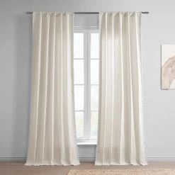Channing Modern Hampton Textured Cotton Curtain