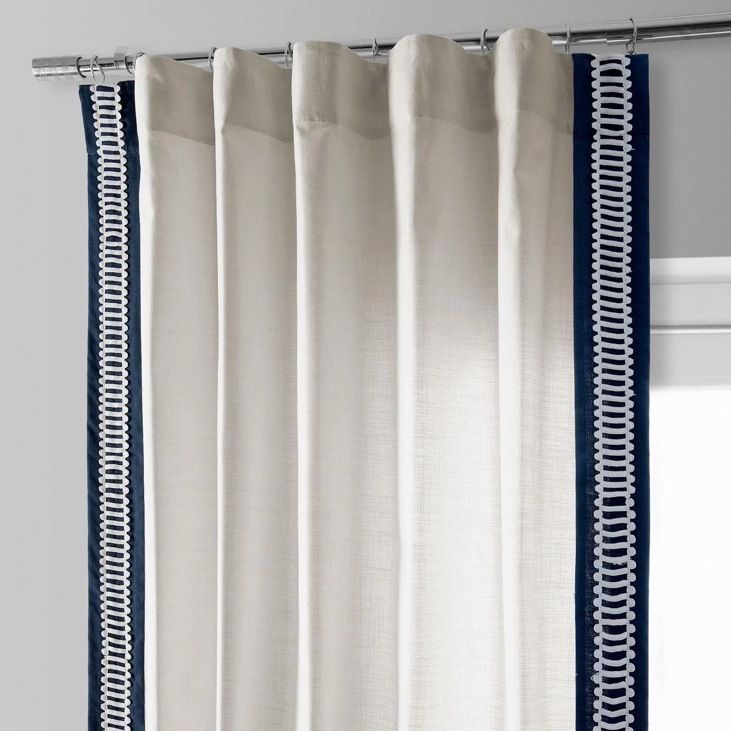 Blue River Modern Hampton Textured Cotton Curtain 4 Blue River Modern Hampton Textured Cotton Curtain - Image 2