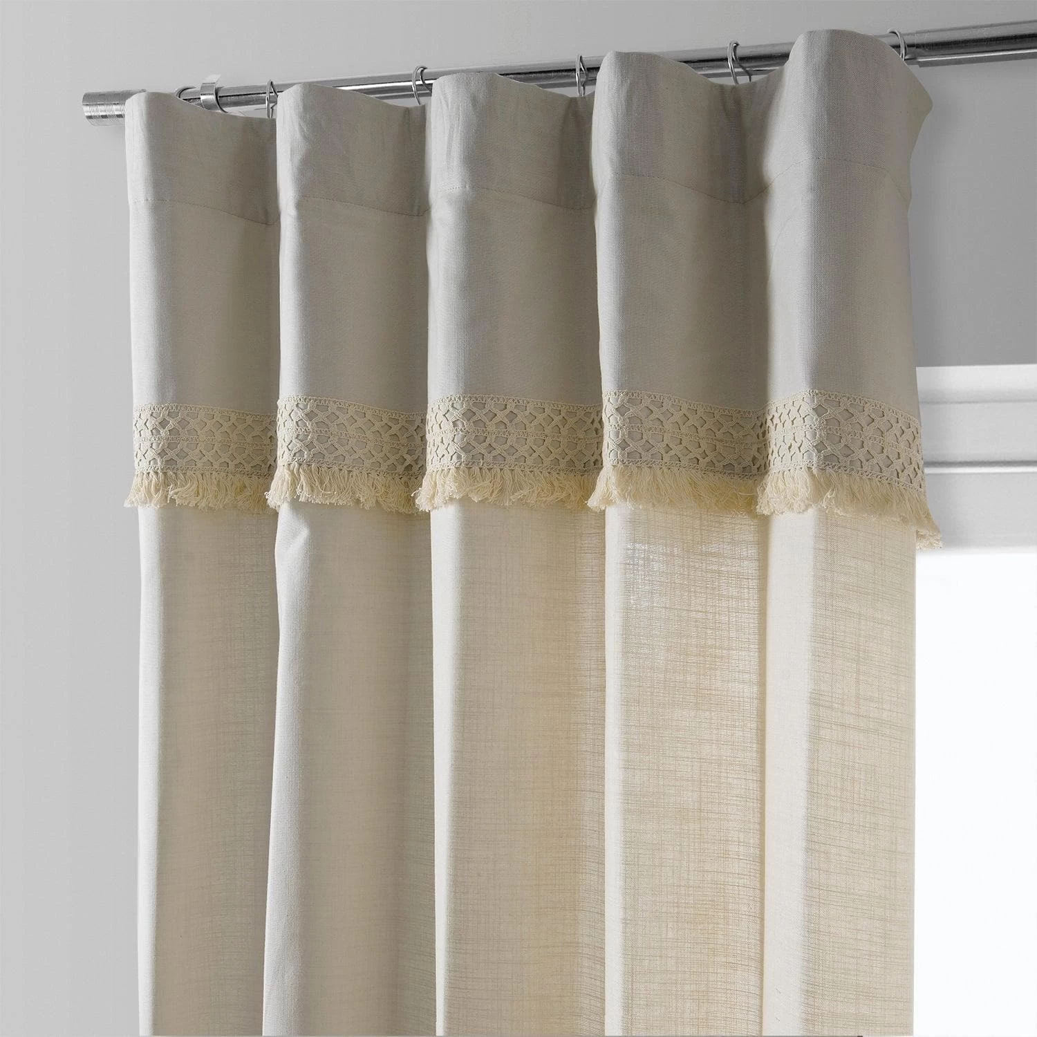 Sayville Modern Hampton Textured Cotton Curtain 4 Sayville Modern Hampton Textured Cotton Curtain - Image 2