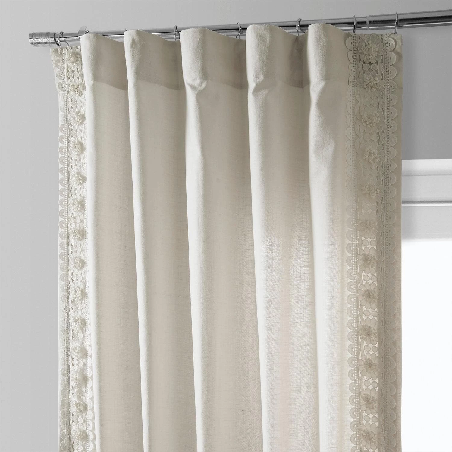 Primrose Modern Hampton Textured Cotton Curtain 4 Primrose Modern Hampton Textured Cotton Curtain - Image 2