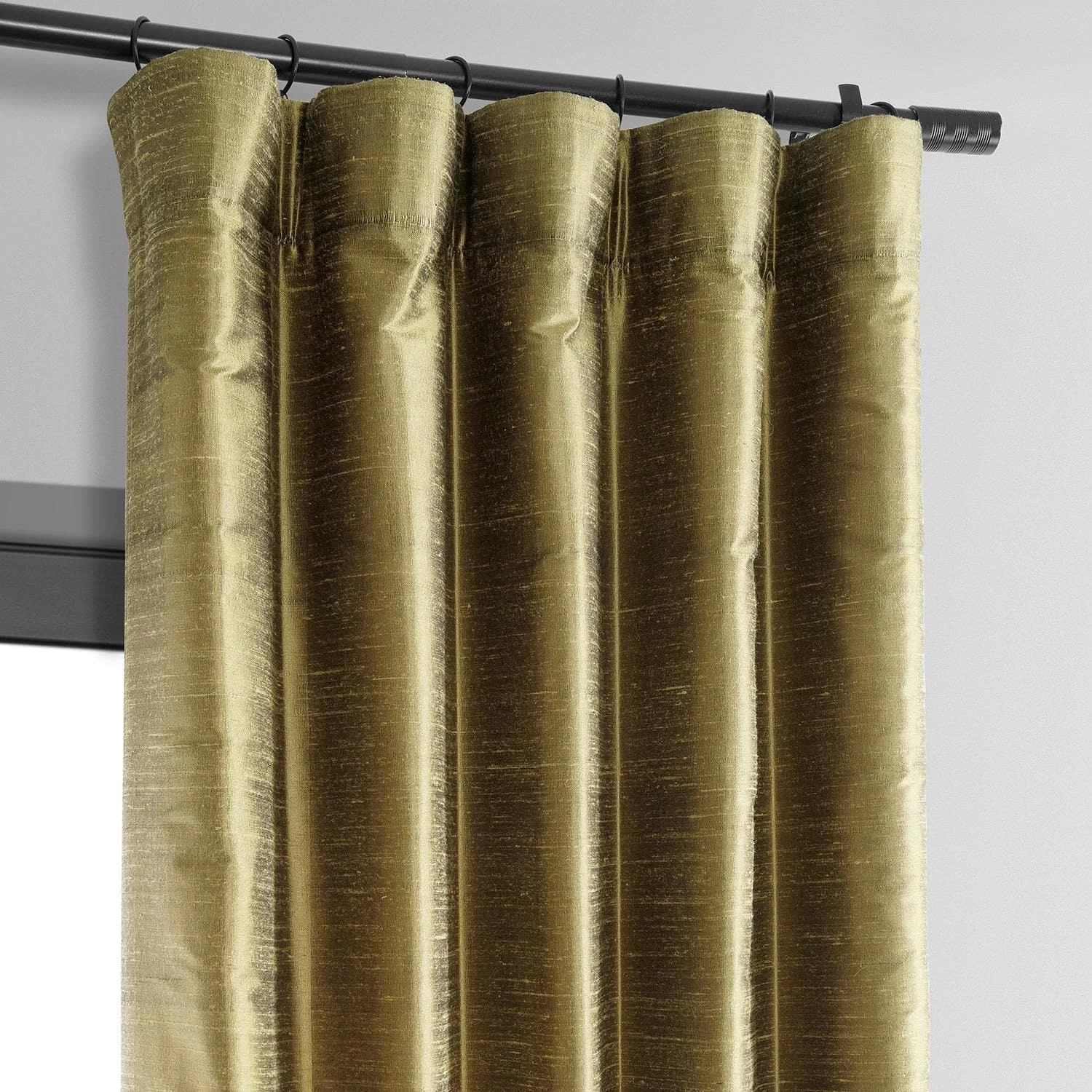 Sconce Gold Textured Dupioni Silk Curtain 4 Sconce Gold Textured Dupioni Silk Curtain - Image 2
