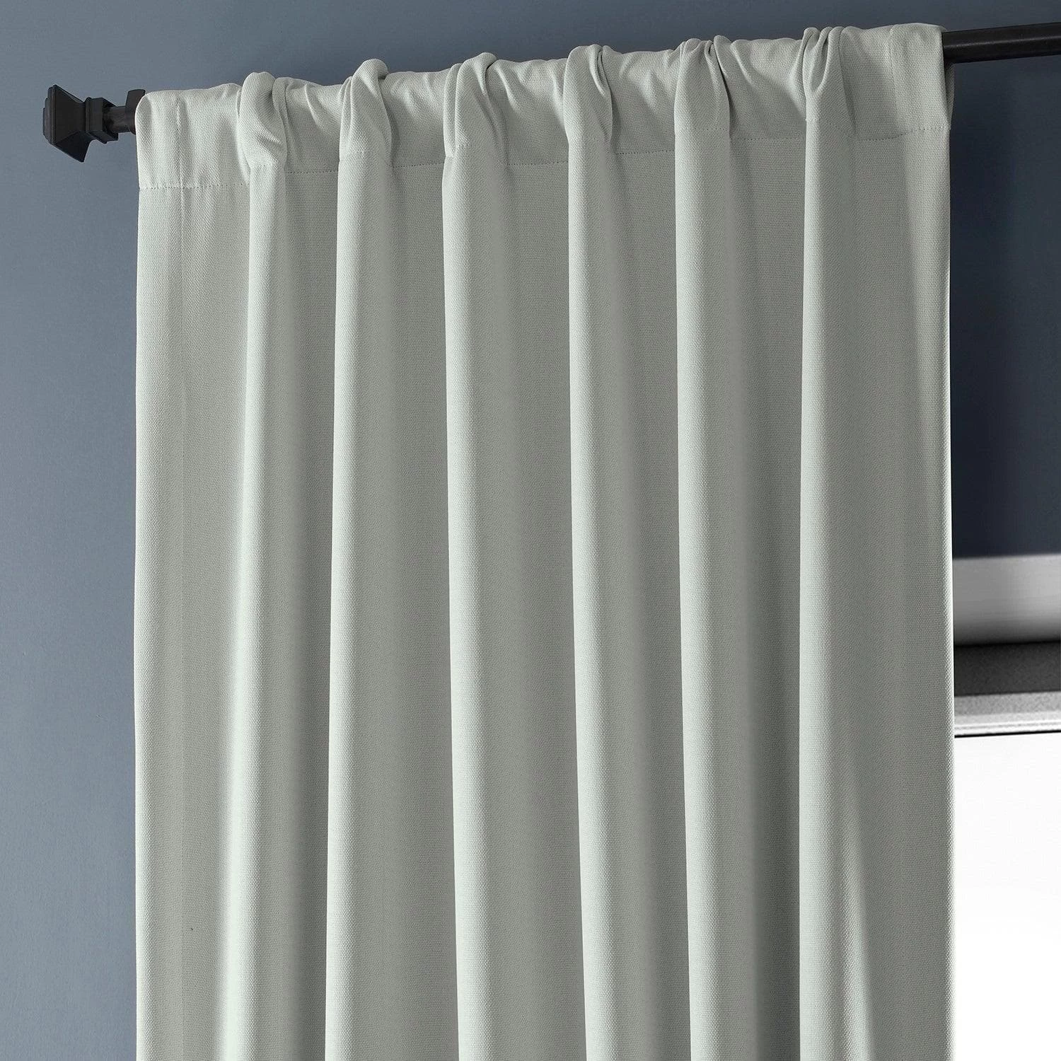 Oyster Textured Faux Linen Room Darkening Curtain 6 Oyster Textured Faux Linen Room Darkening Curtain - Image 4