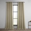 Thatched Tan Grommet Textured Faux Linen Room Darkening Curtain -Chic Curtains Shop 35A 037bb94c 6acb 4197 b941 7e91740e4447