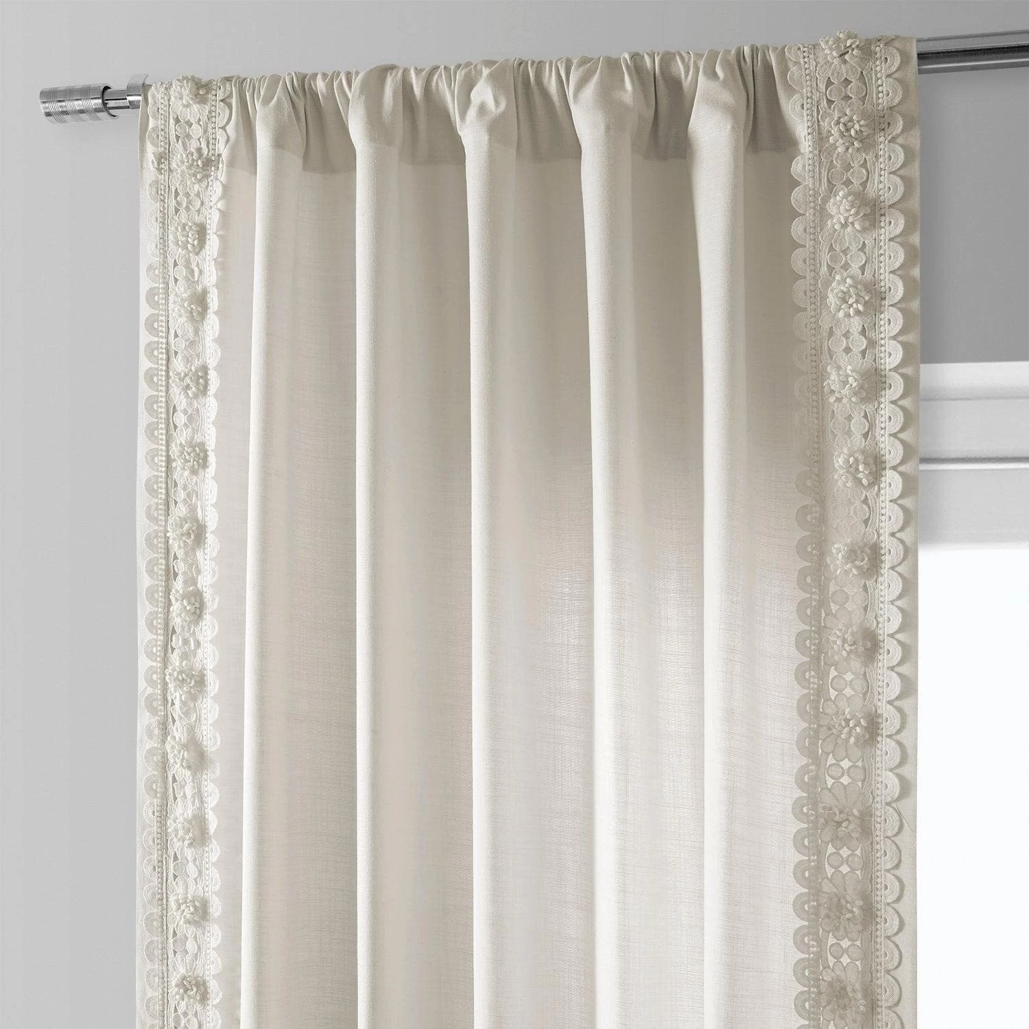 Primrose Modern Hampton Textured Cotton Curtain 6 Primrose Modern Hampton Textured Cotton Curtain - Image 4