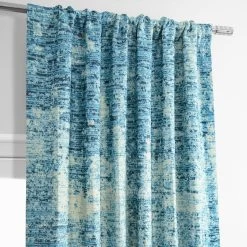 Strata Blue Printed Faux Linen Room Darkening Curtain 11 Strata Blue Printed Faux Linen Room Darkening Curtain -Chic Curtains Shop 3 6a6a6012 7df9 4a2f b967 362c8ac4d00e