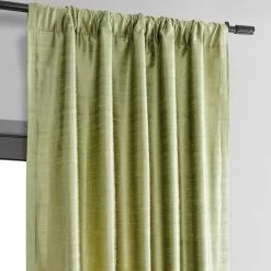 Paradise Green Textured Dupioni Silk Curtain -Chic Curtains Shop 3 a64fc302 c7ad 48d8 a04c 80f2b1ce76d9