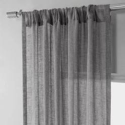 Gravel Grey Textured Faux Linen Sheer Curtain 10 Gravel Grey Textured Faux Linen Sheer Curtain -Chic Curtains Shop 3 c64a9d0c d1e0 4ac5 afa4 279f17dde985