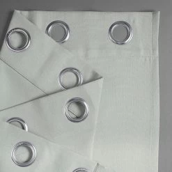 Oyster Grommet Textured Faux Linen Room Darkening Curtain -Chic Curtains Shop 3 cf5997be 5454 4816 b1bb e2b103a2606f