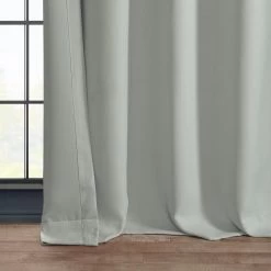 Oyster Grommet Textured Faux Linen Room Darkening Curtain -Chic Curtains Shop 4 182cf625 8758 4571 834a 3c1950f32a19
