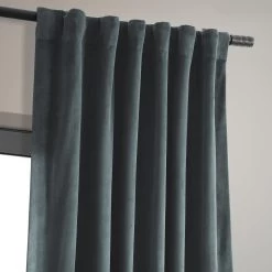 Seared Grey Signature Velvet Room Darkening Curtain Pair (2 Panels) -Chic Curtains Shop 4 1ae0ada4 c8bf 4140 ac49 19a383ecfd7c