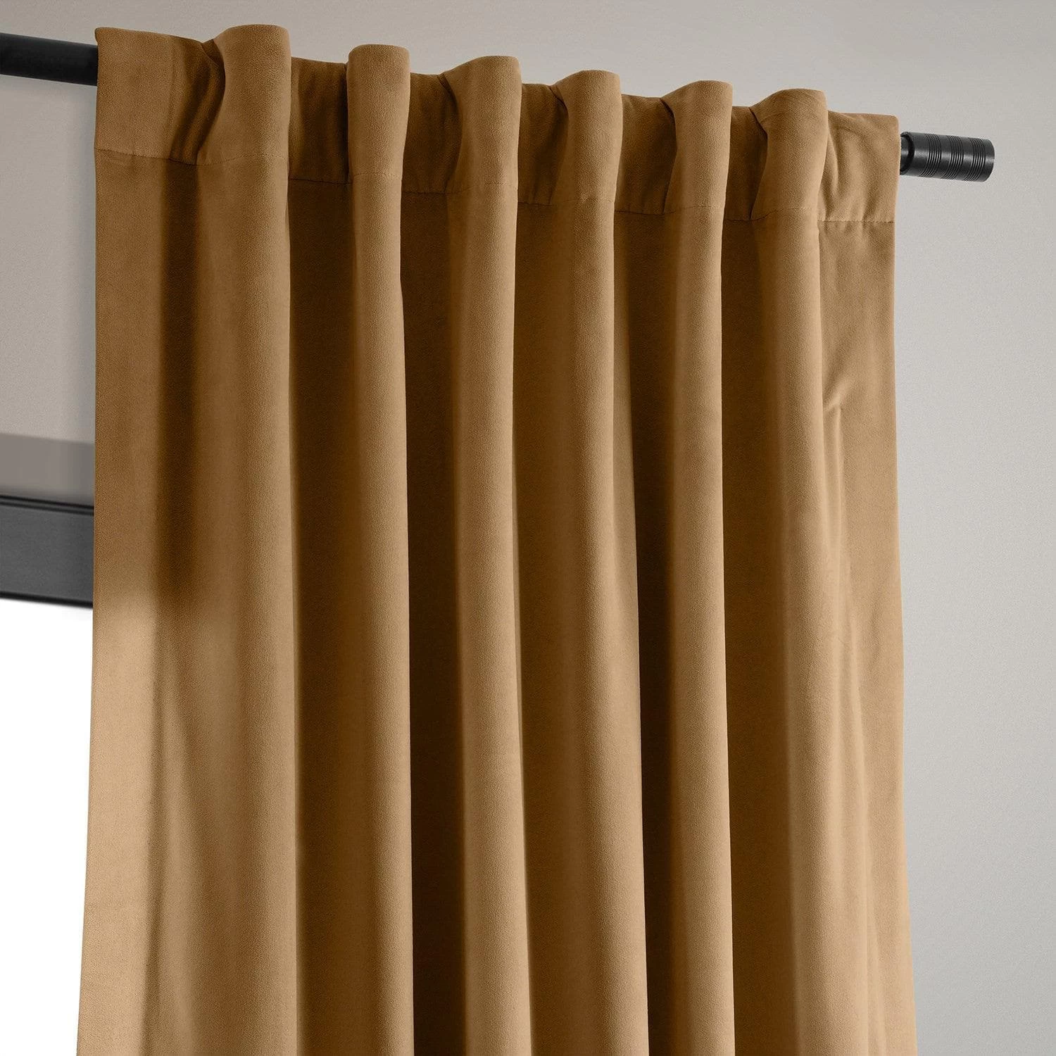 Gamboge Gold Signature Velvet Room Darkening Curtain Pair (2 Panels) 5 Gamboge Gold Signature Velvet Room Darkening Curtain Pair (2 Panels) - Image 3