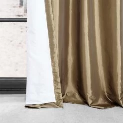 Gold Nugget Grommet Faux Silk Taffeta Blackout Curtain -Chic Curtains Shop 4 43baa8f5 db32 48f7 8cca 9c1298f54f02