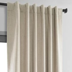 Light Tan Thermal Cross Linen Weave Blackout Curtain -Chic Curtains Shop 4 453ce41f 14f9 4d91 a919 073efb609bab