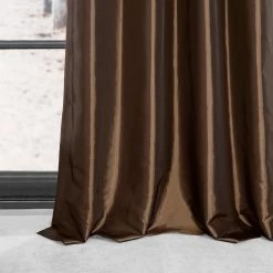 Copper Brown Grommet Faux Silk Taffeta Blackout Curtain -Chic Curtains Shop 4 84b6d7ef 67d3 4f83 950c b497ed8c2be1