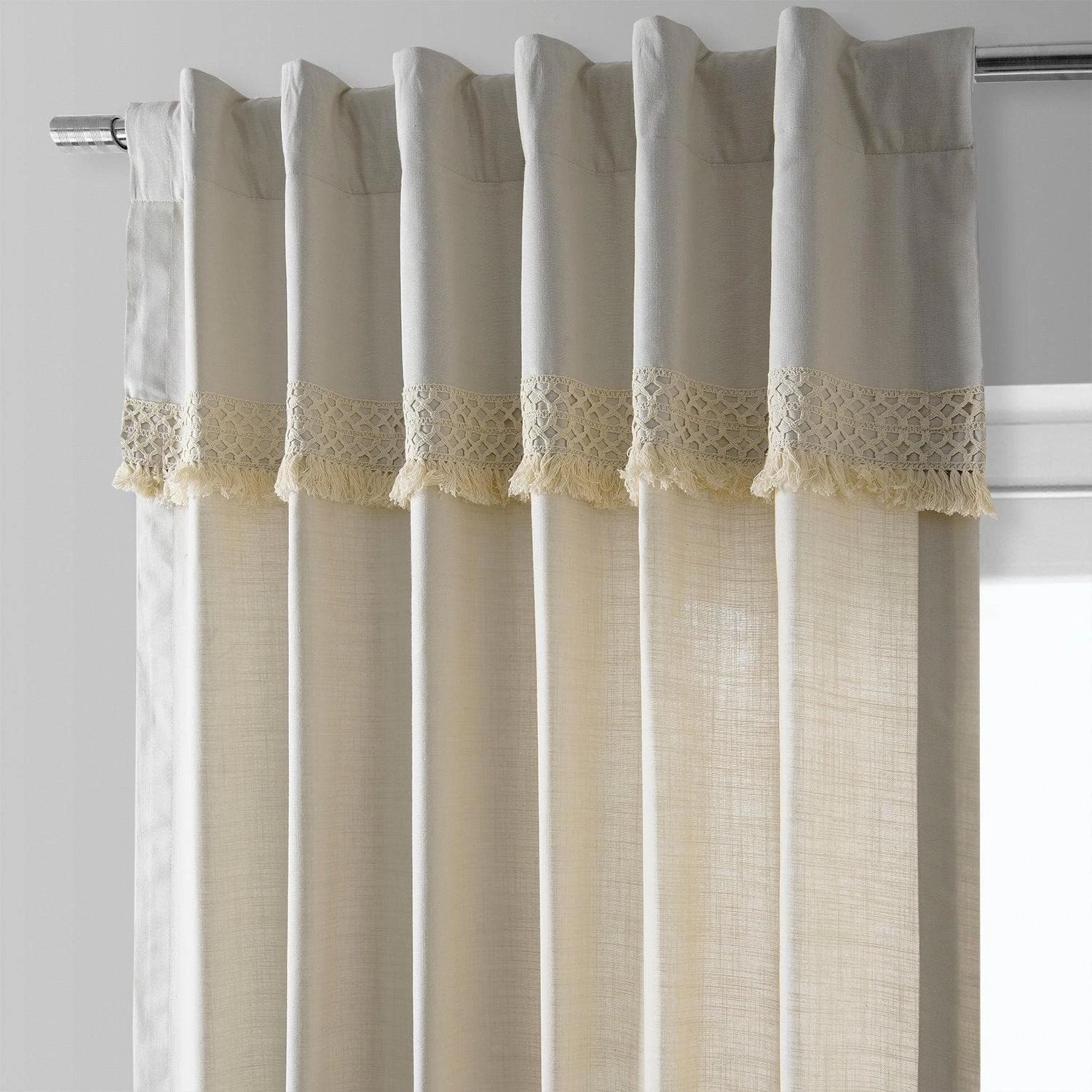 Sayville Modern Hampton Textured Cotton Curtain 5 Sayville Modern Hampton Textured Cotton Curtain - Image 3