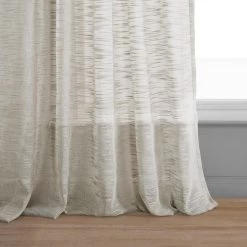 Natural Open Weave Linen Blend Sheer Curtain -Chic Curtains Shop 4 df794c29 f537 4b4b 9e60 0fe53a6cd995