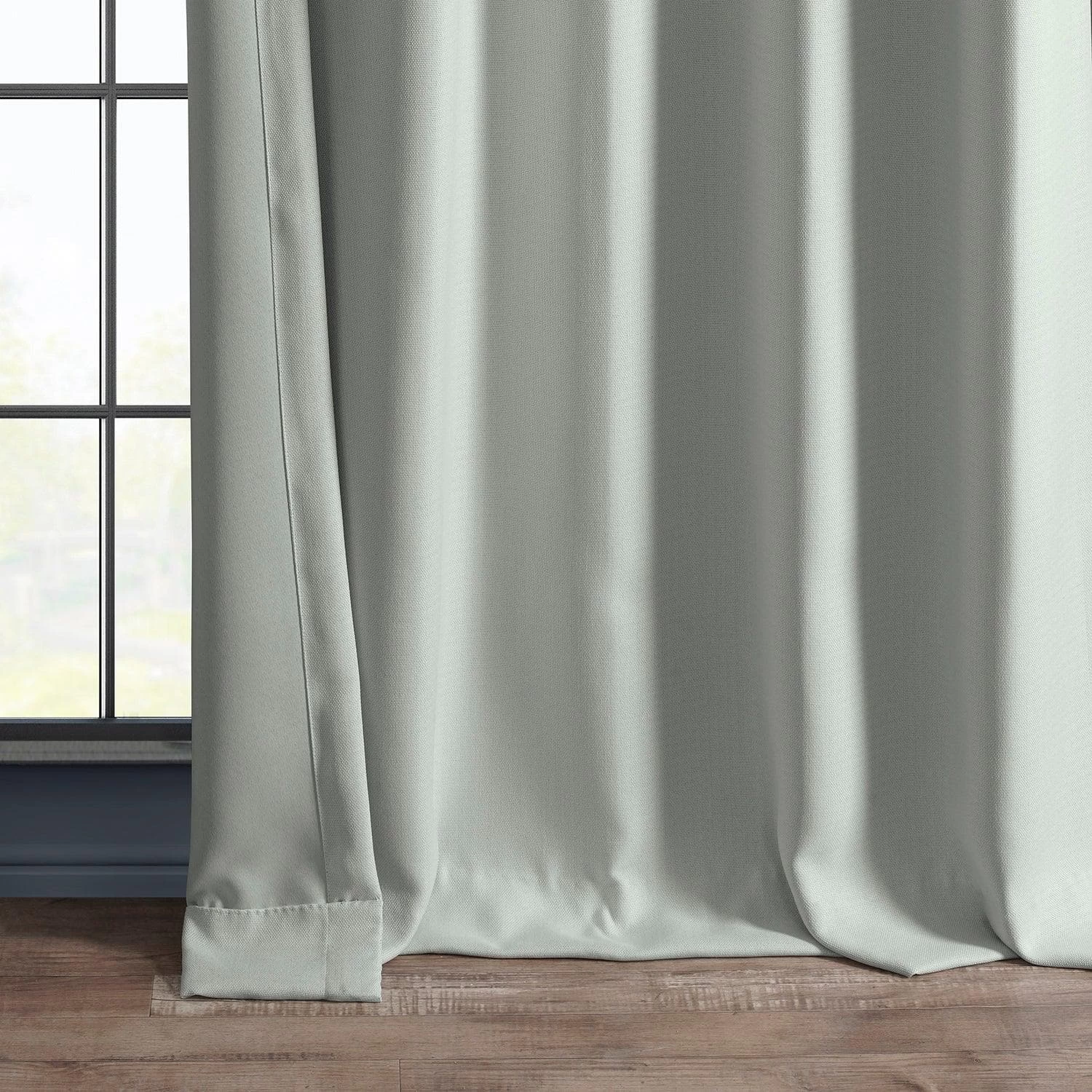 Oyster Textured Faux Linen Room Darkening Curtain 7 Oyster Textured Faux Linen Room Darkening Curtain - Image 5