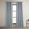 Heather Grey Grommet Textured Faux Linen Room Darkening Curtain -Chic Curtains Shop 50A 0afcd694 b58b 4e09 81f9 a1b7099cfb79