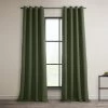 Tuscany Green Grommet Textured Faux Linen Room Darkening Curtain -Chic Curtains Shop 54A 4e5163d6 65bd 4da1 8eac 3a087587b075