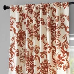 Indonesian Rust Printed Cotton Curtain -Chic Curtains Shop 5C 5dc902dd b159 4e33 82f0 da5647f734b2