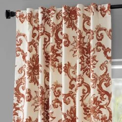 Indonesian Rust Printed Cotton Curtain -Chic Curtains Shop 5D 2146b81a 89c1 40b5 80ce 55f7d8e2ea5b