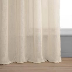 Cotton Seed Grommet Textured Faux Linen Sheer Curtain -Chic Curtains Shop 5 545cd050 485c 4e19 b87b 10658f349b76