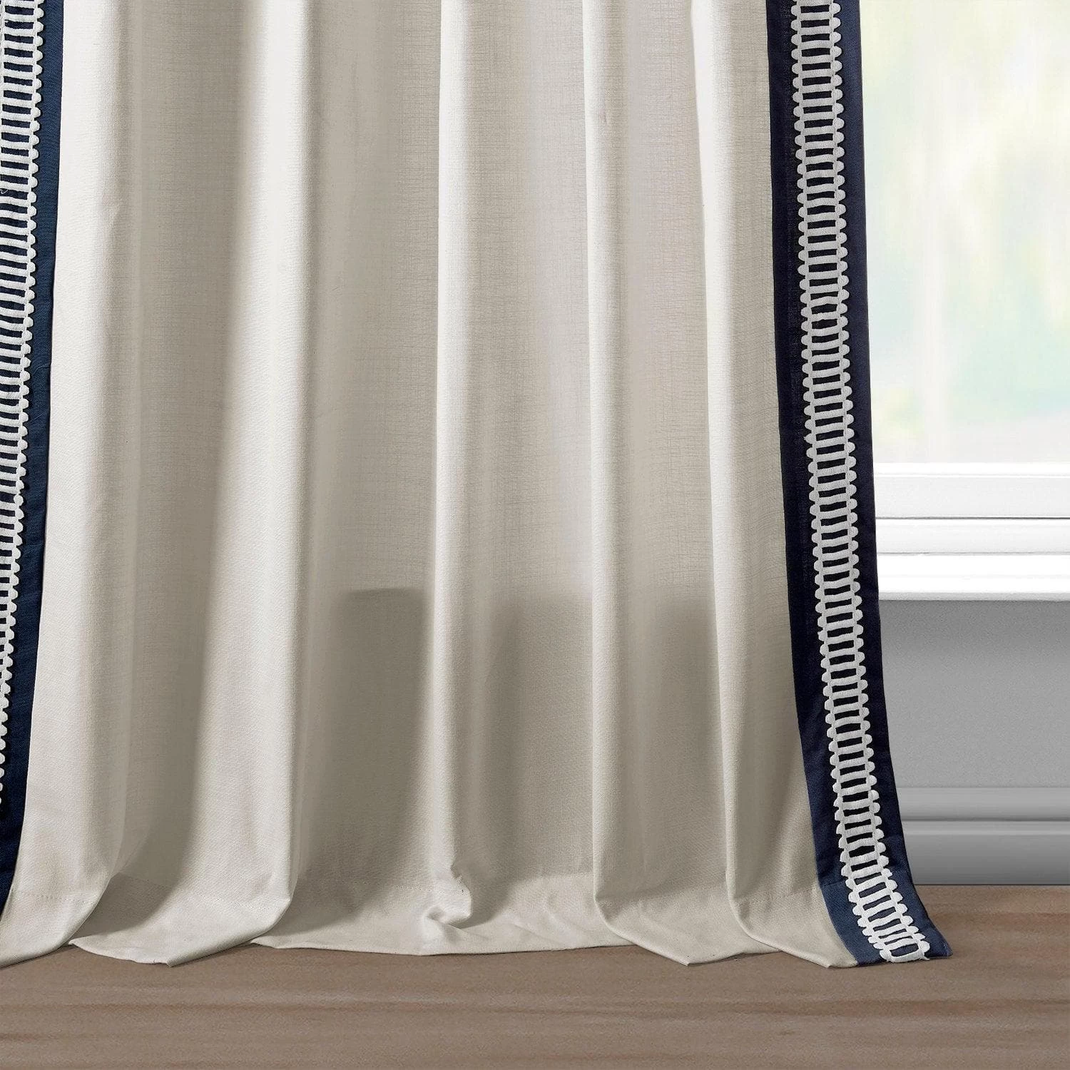 Blue River Modern Hampton Textured Cotton Curtain 7 Blue River Modern Hampton Textured Cotton Curtain - Image 5