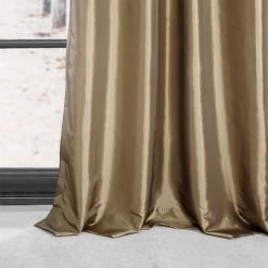 Gold Nugget Grommet Faux Silk Taffeta Blackout Curtain -Chic Curtains Shop 5 691f7abd 0b59 4392 a789 ee9ffc1cf487