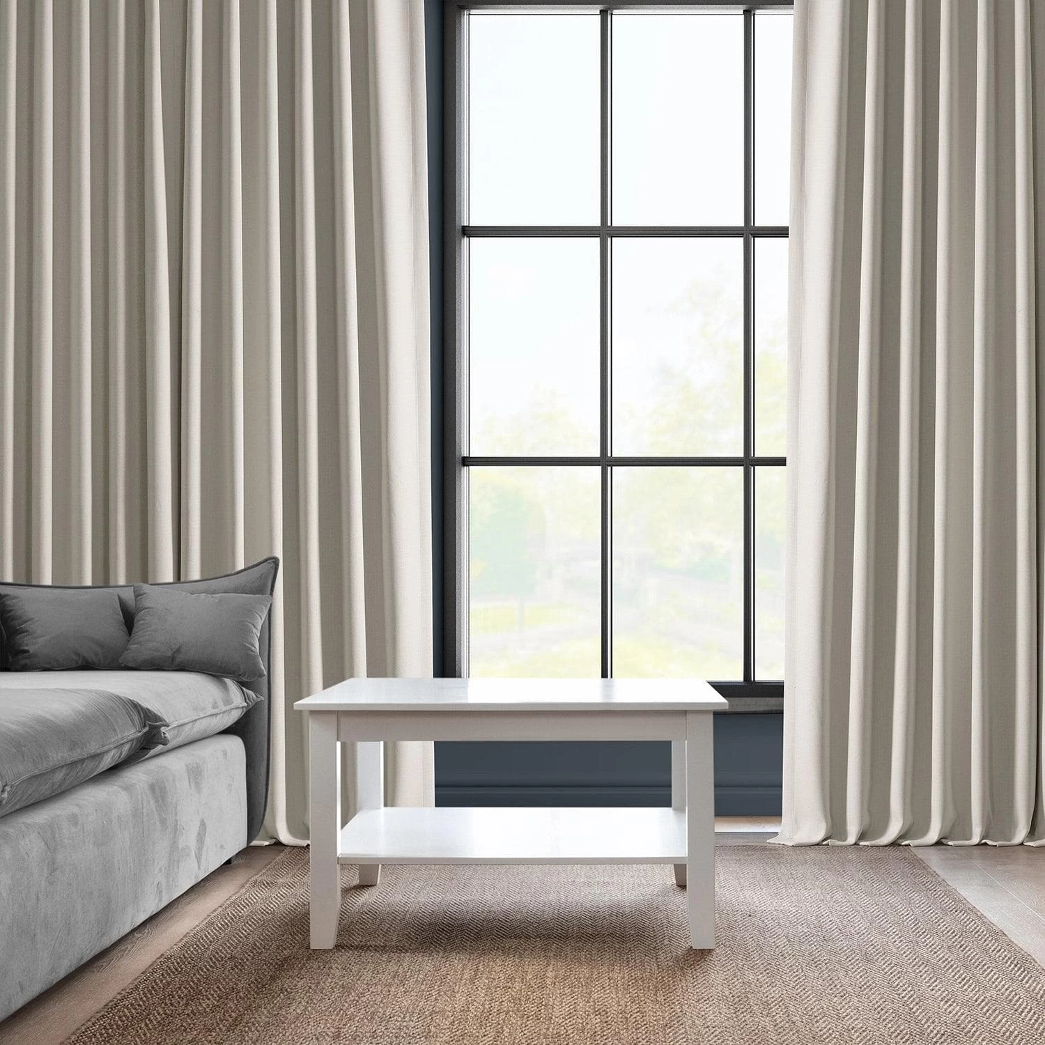 Birch Grommet Textured Faux Linen Room Darkening Curtain 7 Birch Grommet Textured Faux Linen Room Darkening Curtain - Image 5