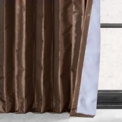 Copper Brown Faux Silk Taffeta Blackout Curtain -Chic Curtains Shop 5 881cca50 fee5 4628 a9e2 1a6fef4b880a