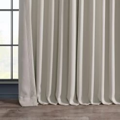 Birch Extra Wide Textured Faux Linen Room Darkening Curtain -Chic Curtains Shop 5 895610d7 416a 49ba 8882 6c47e329aef5