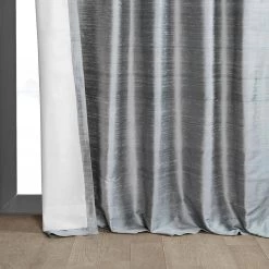 Mineral Grey Textured Dupioni Silk Curtain -Chic Curtains Shop 5 97af71e7 5b01 4f2b b363 001085a15197