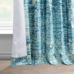 Strata Blue Printed Faux Linen Room Darkening Curtain 12 Strata Blue Printed Faux Linen Room Darkening Curtain -Chic Curtains Shop 5 c1084085 3af5 4a7d a2d5 b054defa1e86
