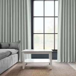 Oyster Grommet Textured Faux Linen Room Darkening Curtain -Chic Curtains Shop 5 e299be89 3b0d 45c0 a5c3 5fabb432e310