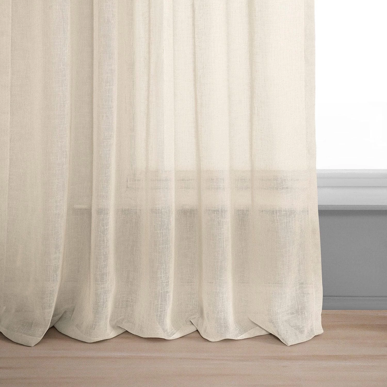 Cotton Seed Textured Faux Linen Sheer Curtain 7 Cotton Seed Textured Faux Linen Sheer Curtain - Image 5