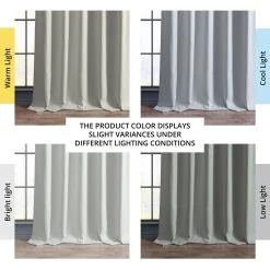 Oyster Textured Faux Linen Room Darkening Curtain 13 Oyster Textured Faux Linen Room Darkening Curtain -Chic Curtains Shop 6