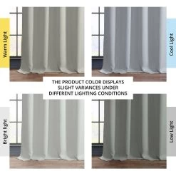 Oyster Grommet Textured Faux Linen Room Darkening Curtain -Chic Curtains Shop 6 4053e208 962d 4634 9639 12e614ec375d