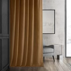 Gamboge Gold Signature Velvet Room Darkening Curtain Pair (2 Panels) 13 Gamboge Gold Signature Velvet Room Darkening Curtain Pair (2 Panels) -Chic Curtains Shop 6 65066868 9cae 47c0 961e 4628a8191641