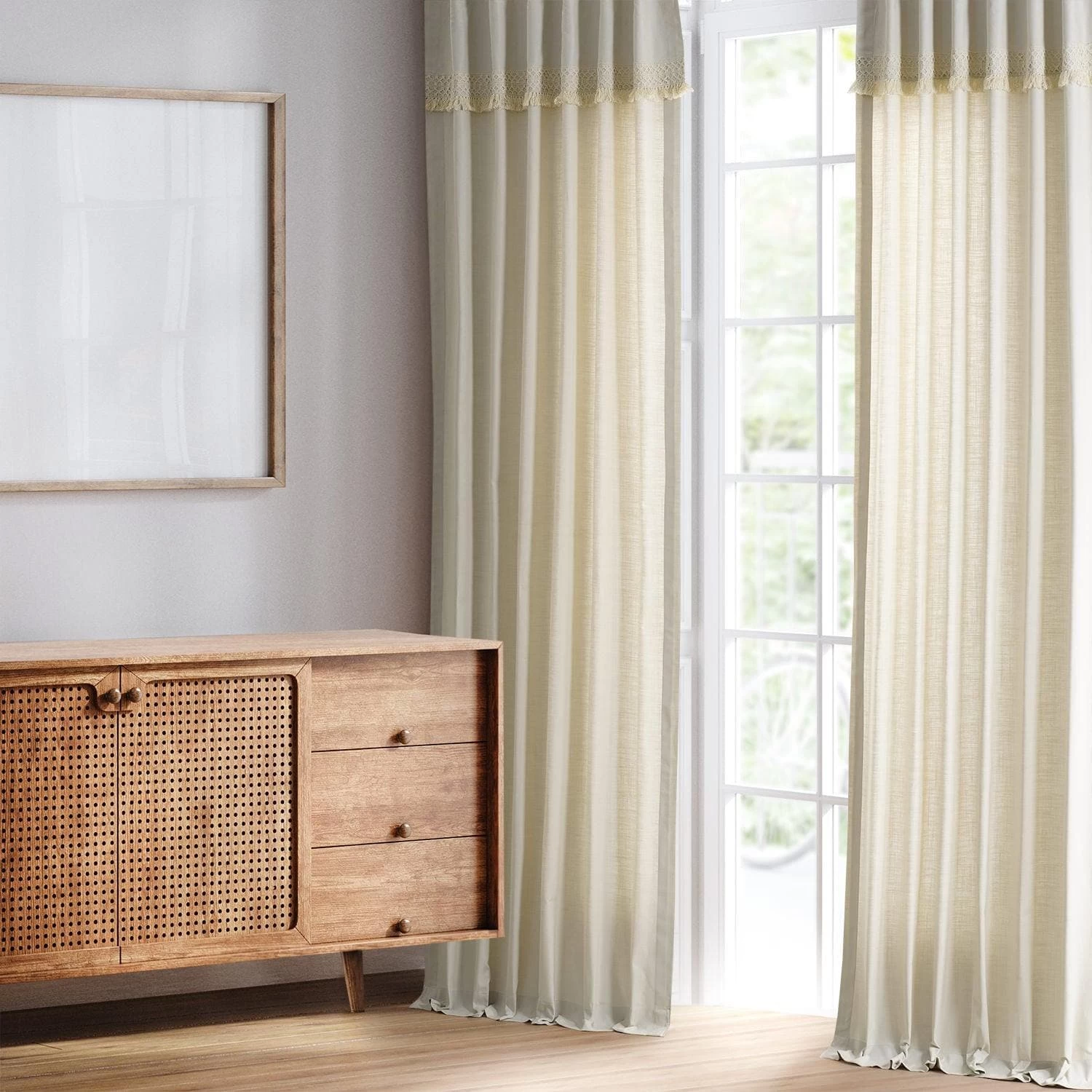 Sayville Modern Hampton Textured Cotton Curtain 8 Sayville Modern Hampton Textured Cotton Curtain - Image 6